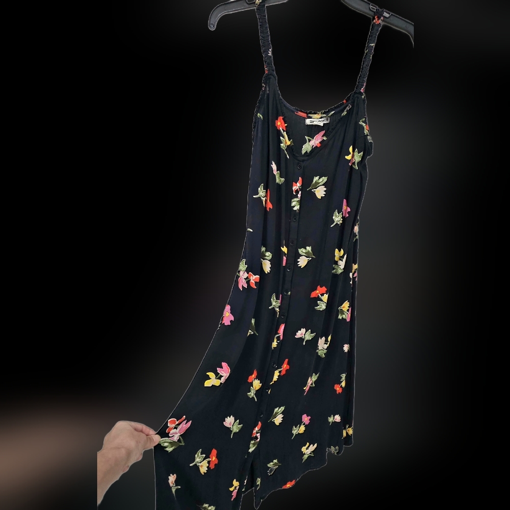 Billabong Black floral size M long dress